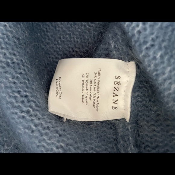 ♦️SOLD♦️Sezane Mia Jumper - Vintage Blue - Picture 5 of 6